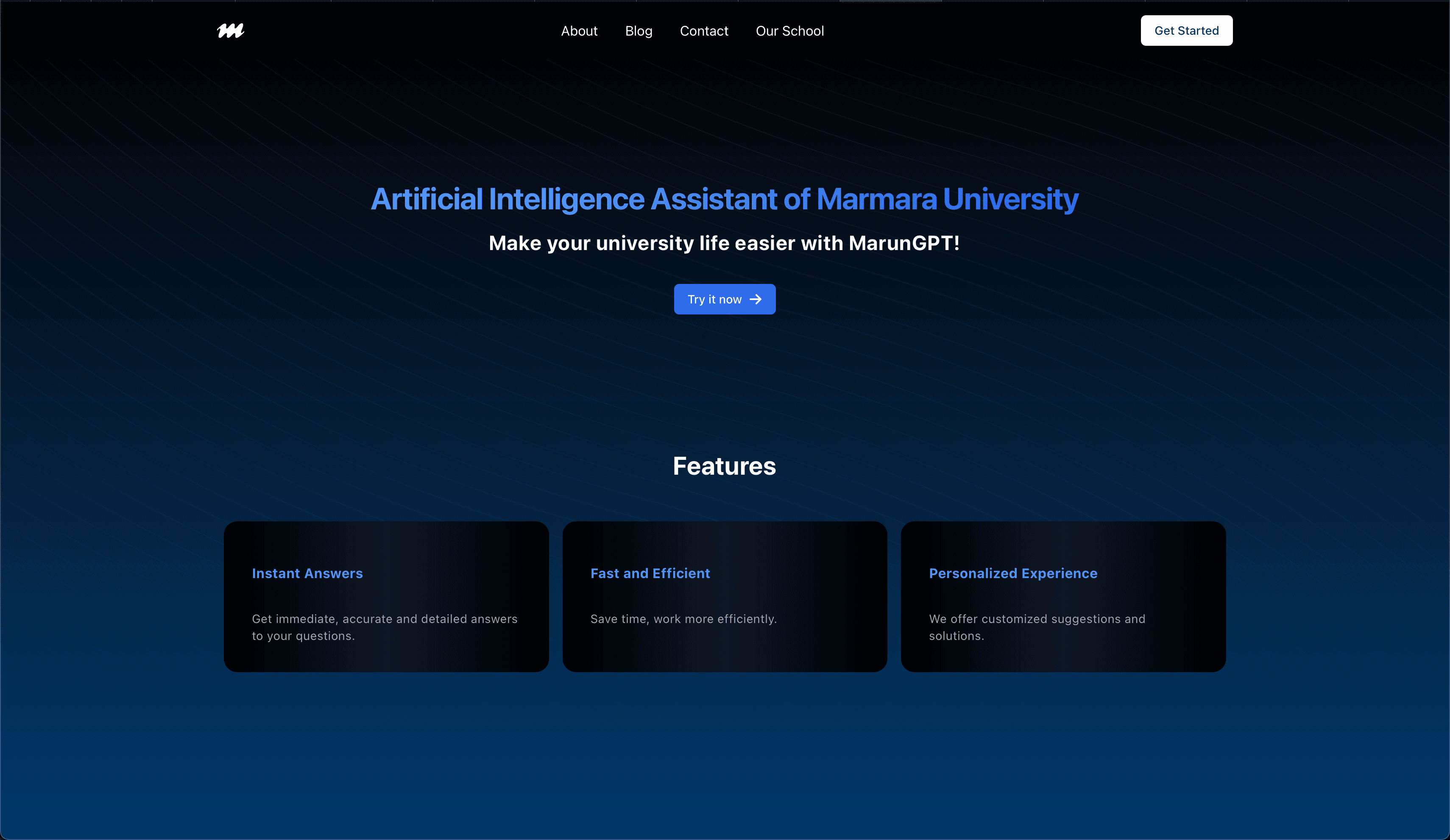 MarunGPT - Full Stack Development Project by Hakkı Günal